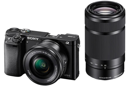 Appareil Photo Hybride Sony A6000 + E Pz 16-50mm F/5.5-5.6 Oss+ 55-210mm F/4.5-6.3 Oss
